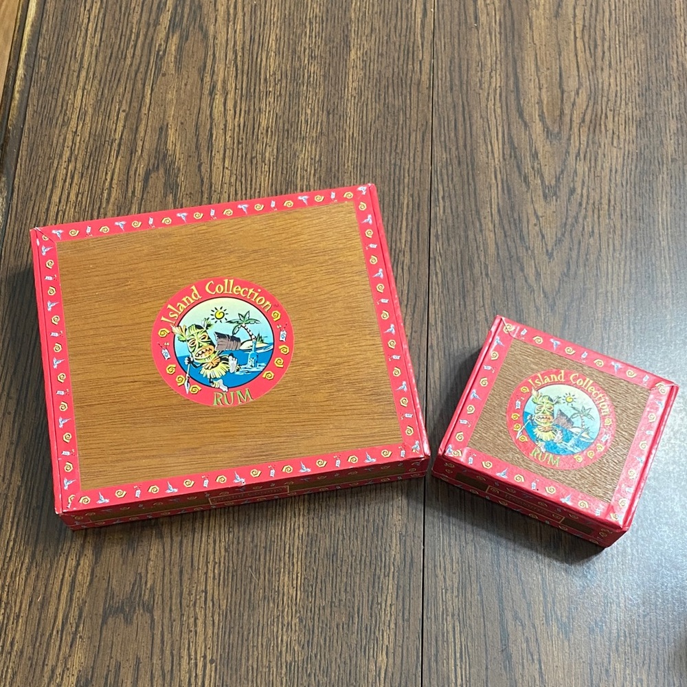 Island Collection Rum wooden cigar boxes